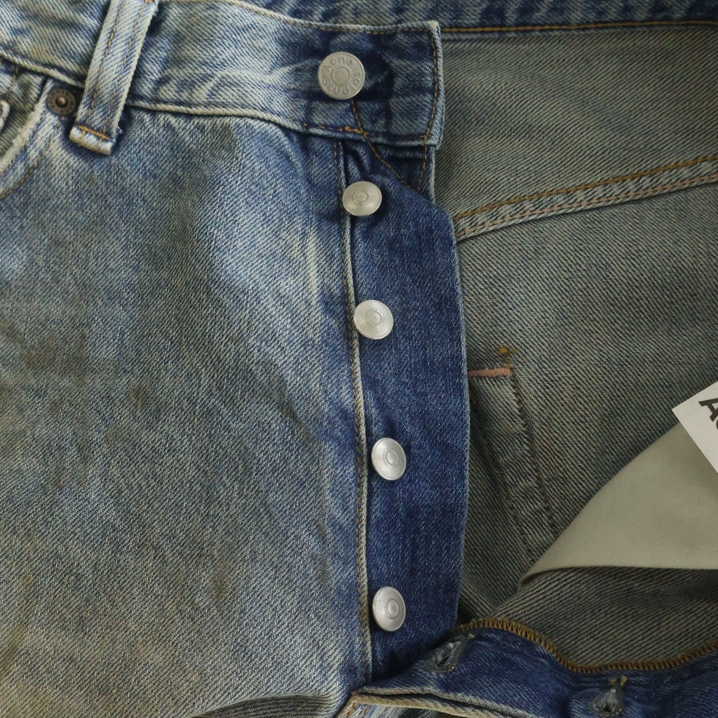 Acne Studios(アクネ ストゥディオズ) 23AW Penicillin Super Baggy Fit Jean ペニシリン ダメージ加工 バギーフィットジーンズ デニムパンツ インディゴ C00054-
