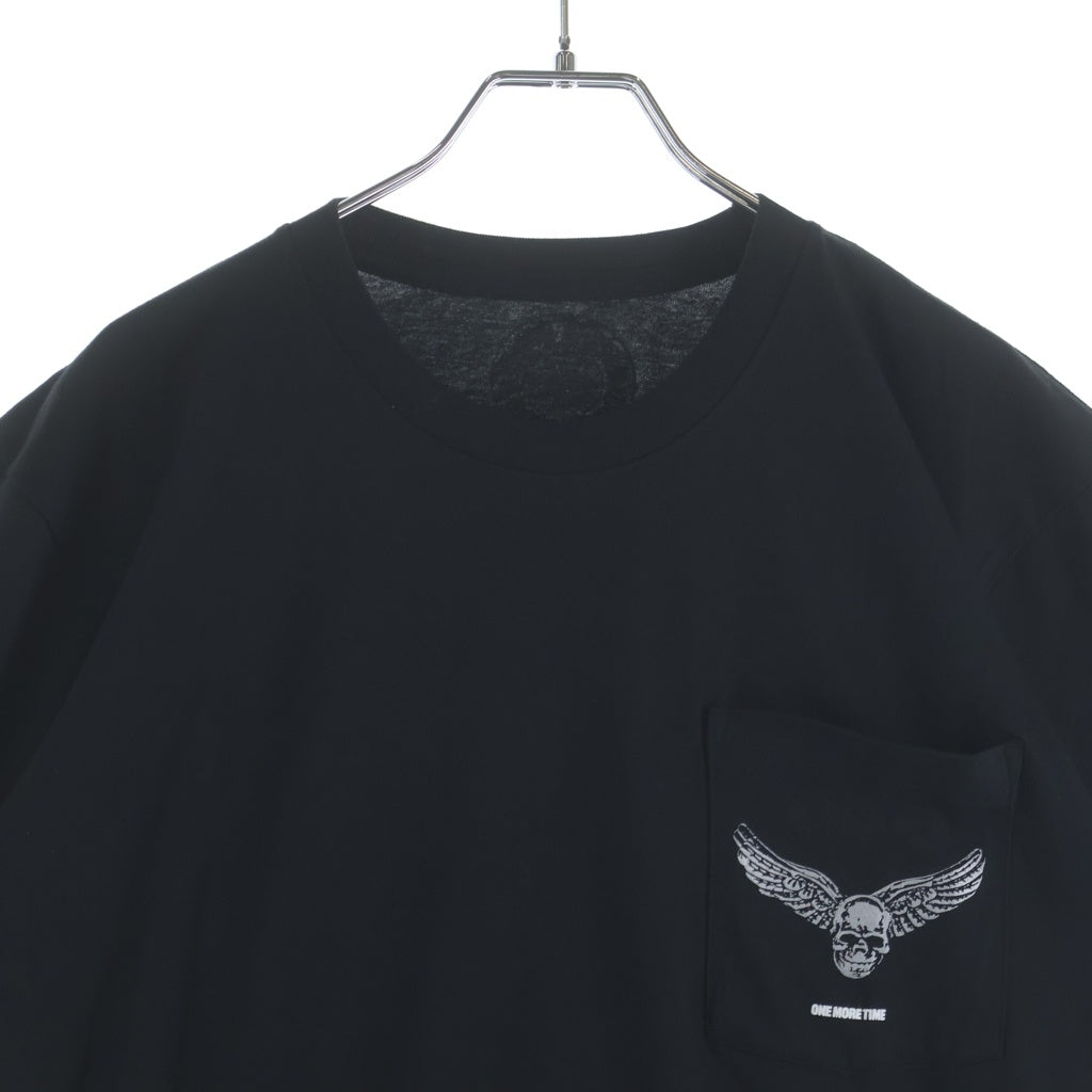 CHROME HEARTS(クロムハーツ) ×AEROSMITH エアロスミス 青山限定 FOTI プリント 半袖Tシャツ カットソー ブラック