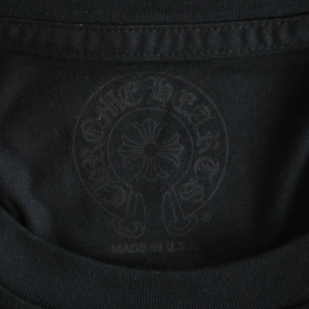 CHROME HEARTS(クロムハーツ) ×AEROSMITH エアロスミス 青山限定 FOTI プリント 半袖Tシャツ カットソー ブラック