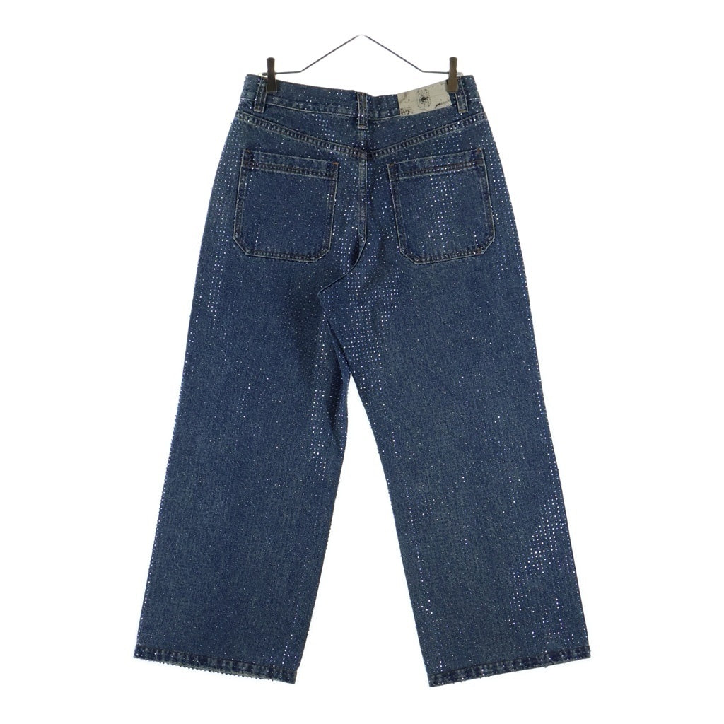 BIRTH OF ROYAL CHILD(バースオブロイヤルチャイルド) 20K Diamond Stellar Denim Pants ラインストーン装飾 デニムパンツ インディゴ
