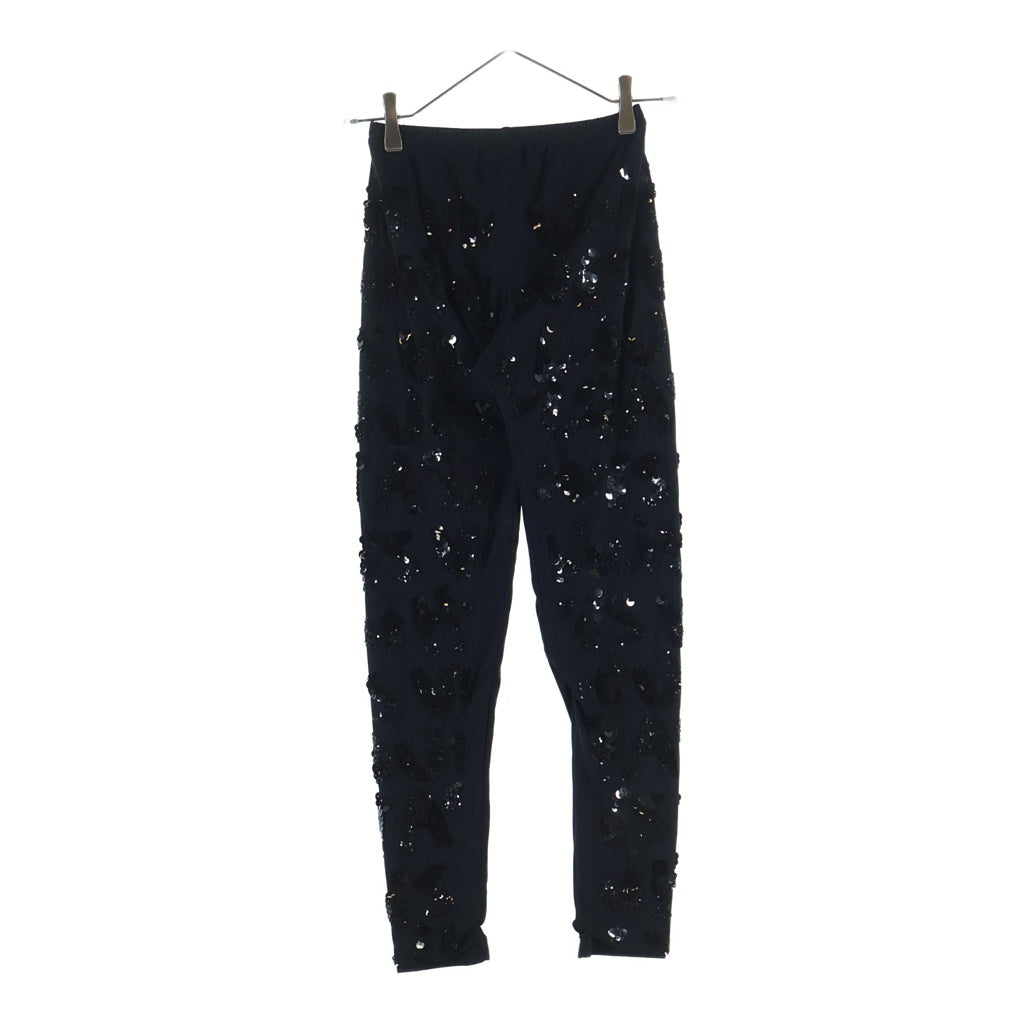 LOUIS VUITTON(ルイヴィトン) Sequins Pants スパンコール装飾 ジョガーパンツ レギンスパンツ ブラック RW14B F5PB06ED8 レディース
