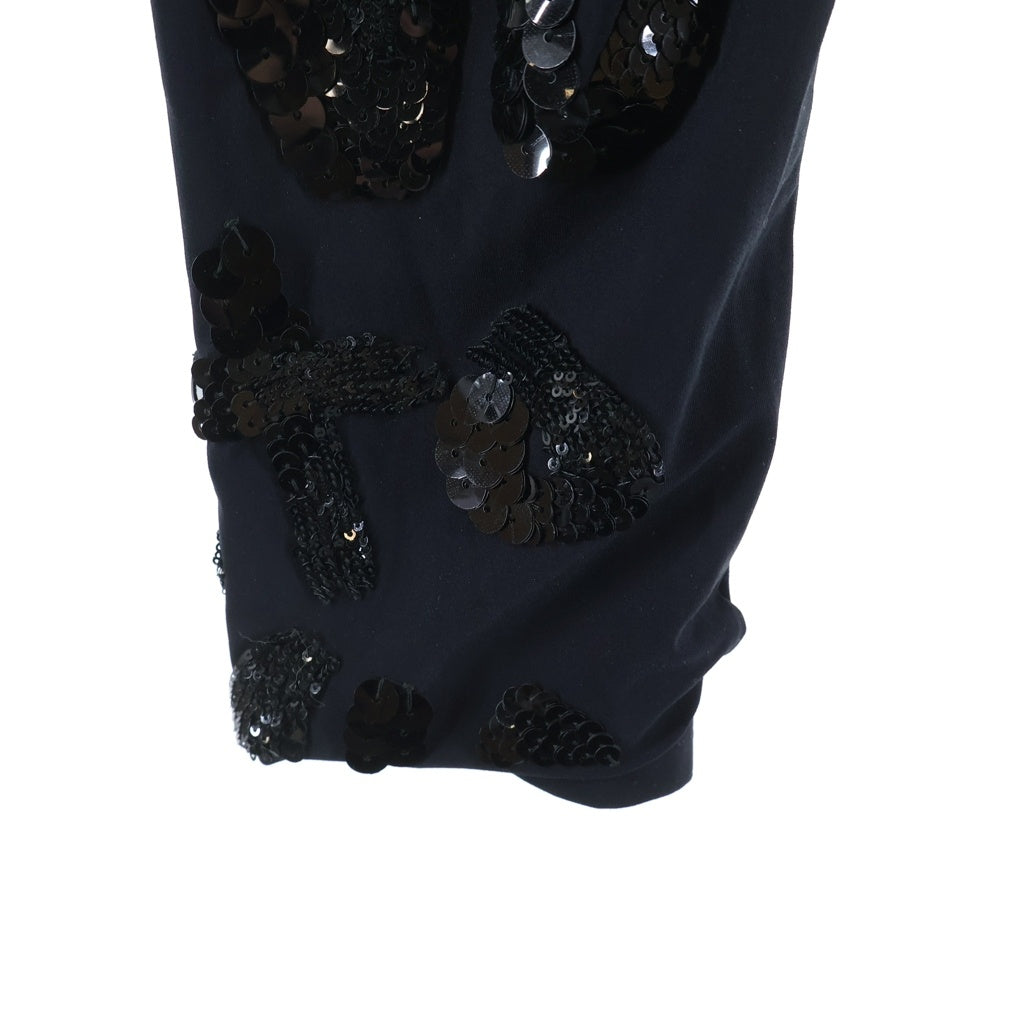 LOUIS VUITTON(ルイヴィトン) Sequins Pants スパンコール装飾 ジョガーパンツ レギンスパンツ ブラック RW14B F5PB06ED8 レディース