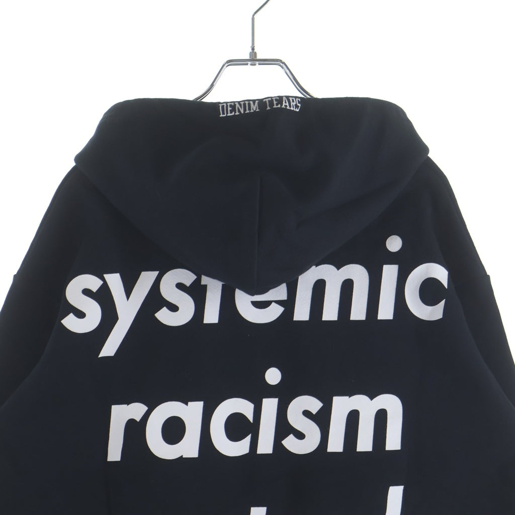 DENIM TEARS(デニムティアーズ) ×Arthur Jafa LeRage Hoodie アーサー ジャファ ル レイジ プルオーバースウェットパーカー フーディー ブラック
