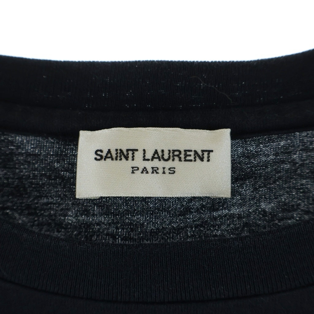 SAINT LAURENT PARIS(サンローランパリ) T-Shirt ロゴプリント 半袖Tシャツ ブラック 460876 YB2DQ