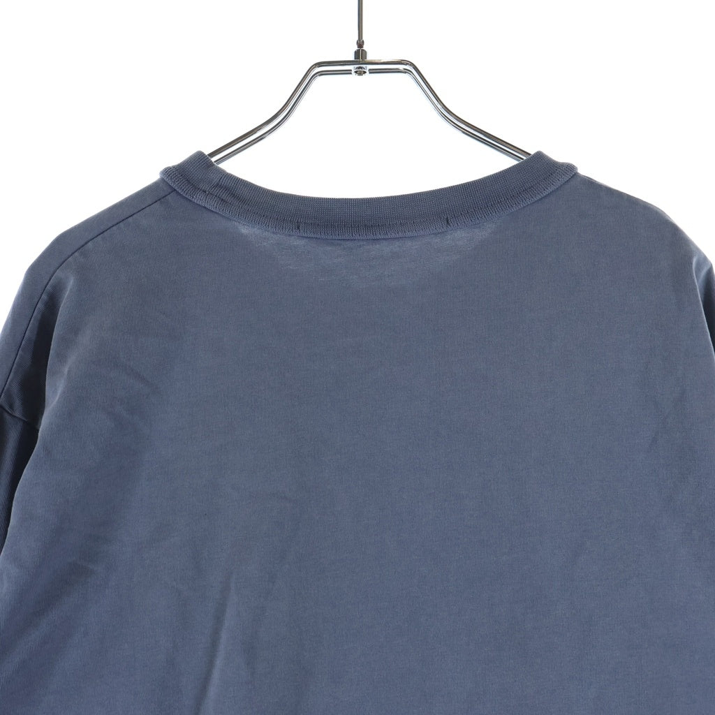 ALEXANDER WANG(アレキサンダーワン) L/S T-Shirt グリッターエンボスロゴ 長袖Tシャツ ロンT ネイビー
