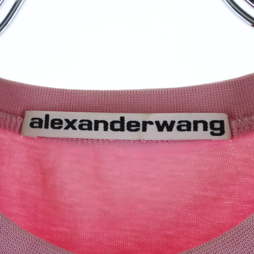 ALEXANDER WANG(アレキサンダーワン) S/S T-Shirt エンボスロゴ 半袖Tシャツ ピンク レディース