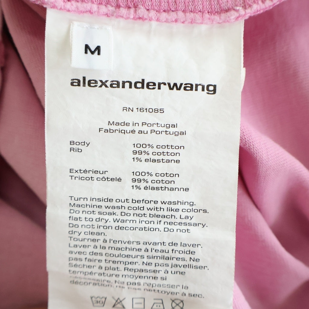 ALEXANDER WANG(アレキサンダーワン) S/S T-Shirt エンボスロゴ 半袖Tシャツ ピンク レディース
