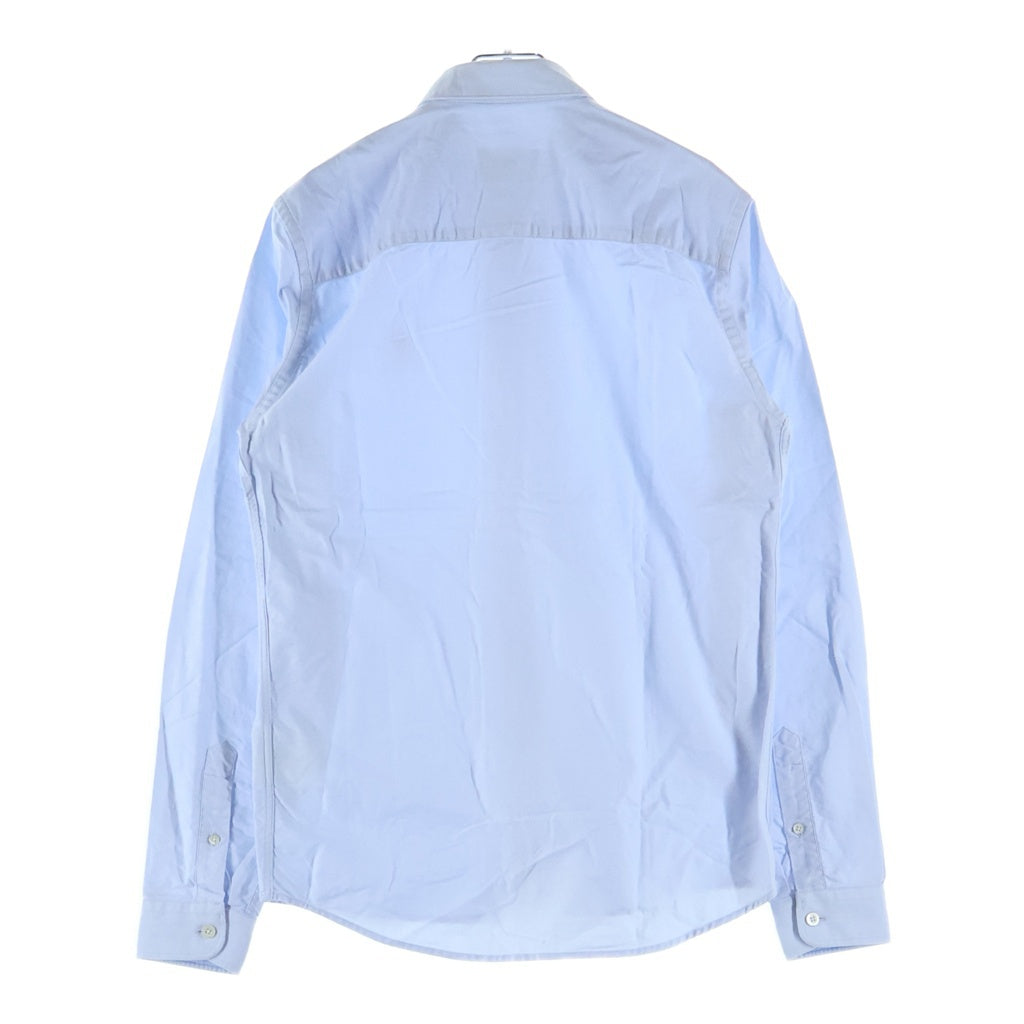AMI Alexandre Mattiussi(アミアレクサンドルマテュッシ) L/S Shirt ハートロゴ刺繍 長袖シャツ ブルー BFHC013.45
