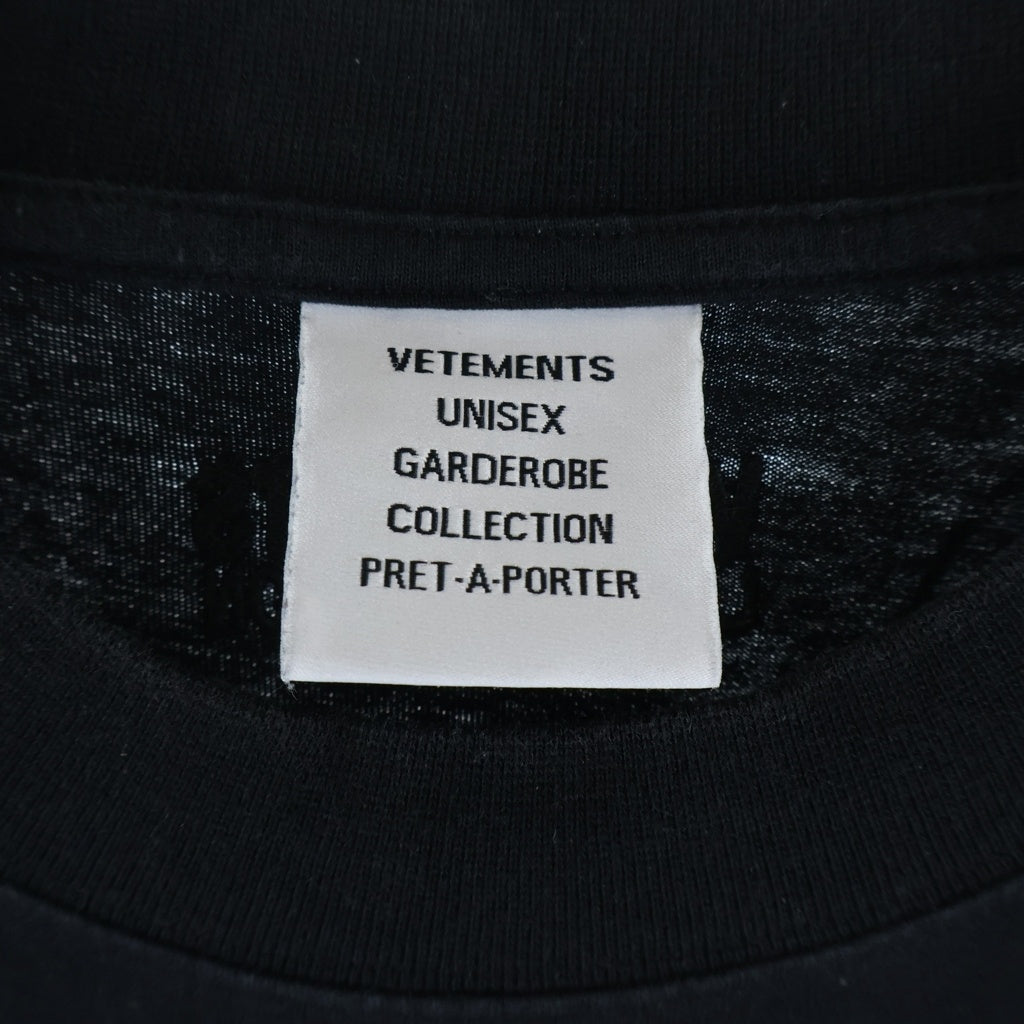 VETEMENTS(ヴェトモン) Translation T-Shirt グラデーション オーバーサイズ半袖Tシャツ ブラック UE63TR101X