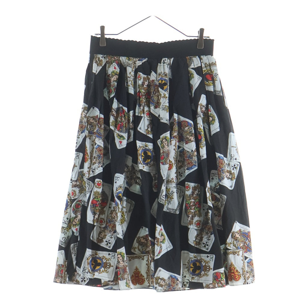 DOLCE & GABBANA(ドルチェアンドガッバーナ) Skirt トランプ 総柄