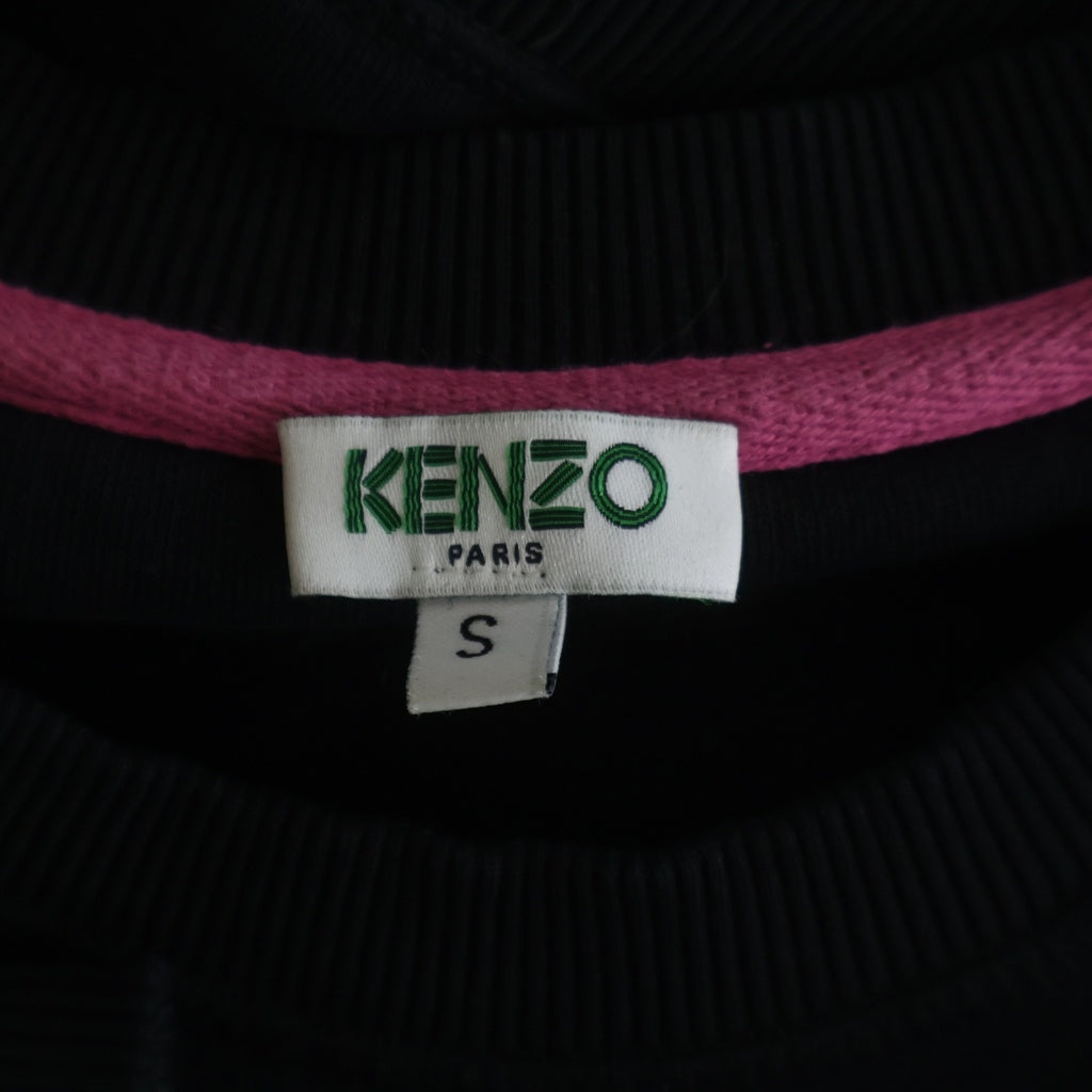 KENZO(ケンゾー) Tiger Sweatshirt タイガー刺繍 クルーネックスウェットトレーナー ブラック レディース F662SW7054XJ
