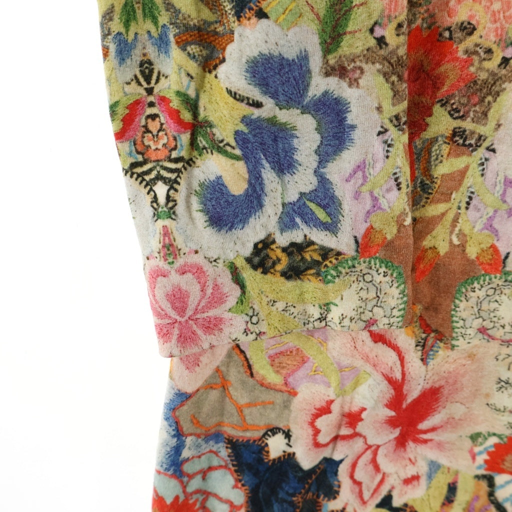 Alexander McQueen(アレキサンダーマックイーン) Multi-Color Rayon Blend Floral Long Sleeve Dress 総柄 レーヨン ワンピース ドレス マルチ 344533 QCL15 レディース
