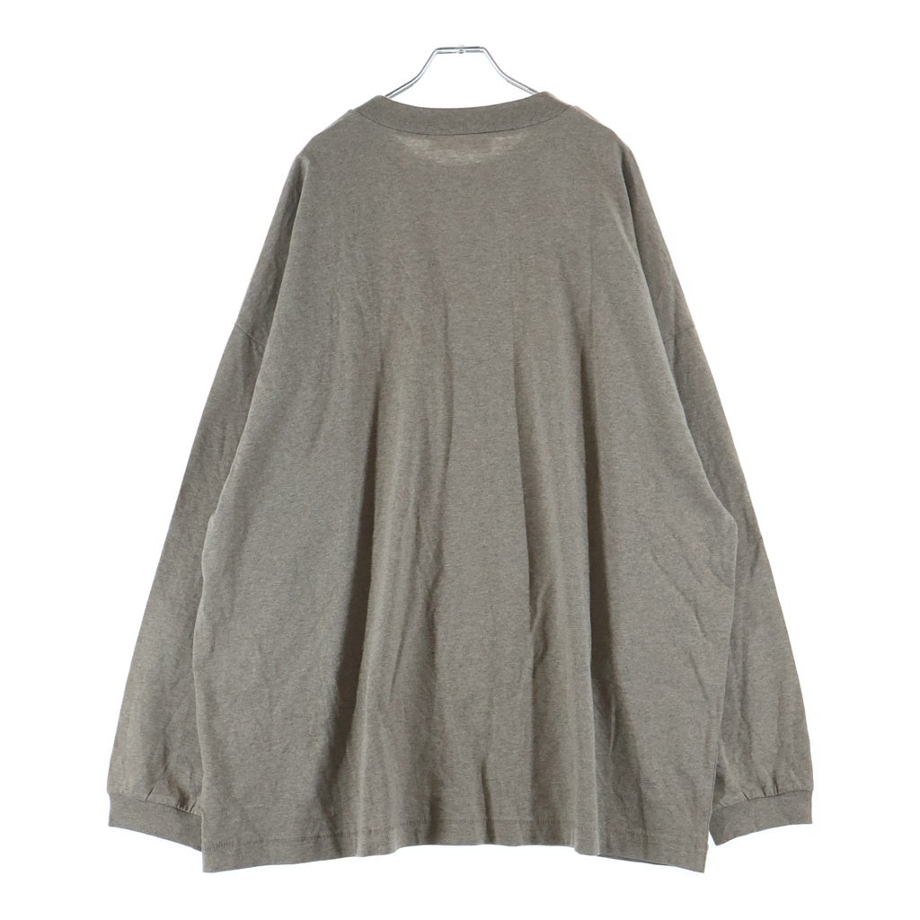 FEAR OF GOD ESSENTIALS(フィアオブゴッド エッセンシャルズ) L/S T-SHIRT ラバーロゴ 長袖Tシャツ ロンT ベージュ