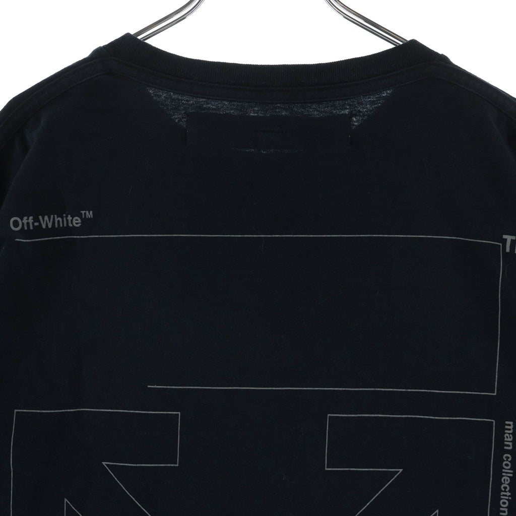 OFF-WHITE(オフホワイト) 19AW Unfinished Arrow T-Shirt 半袖Tシャツ ブラック OMAA038E19185003