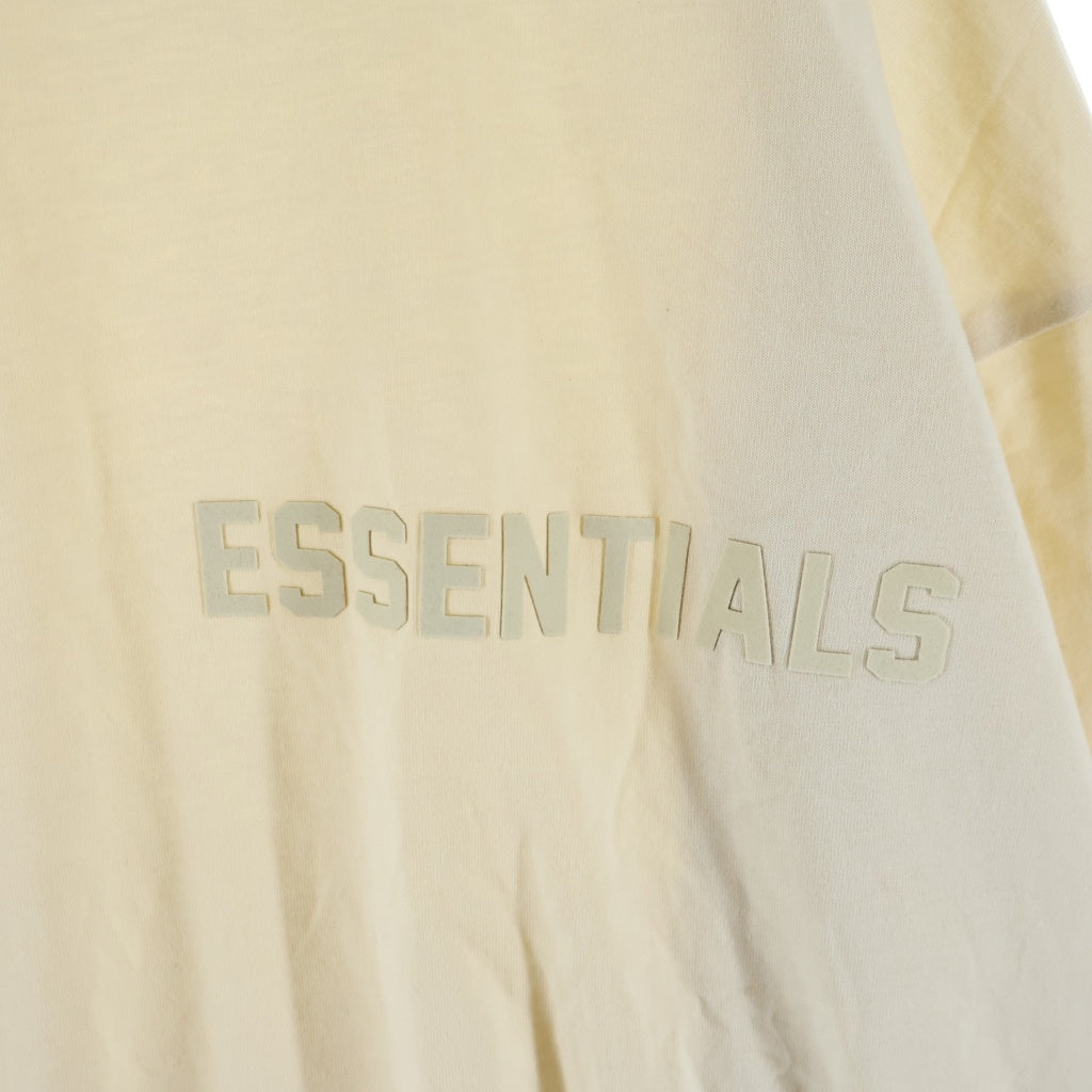 FEAR OF GOD ESSENTIALS(フィアオブゴッド エッセンシャルズ) L/S T-SHIRT フェルトロゴ 長袖Tシャツ ロンT アイボリー