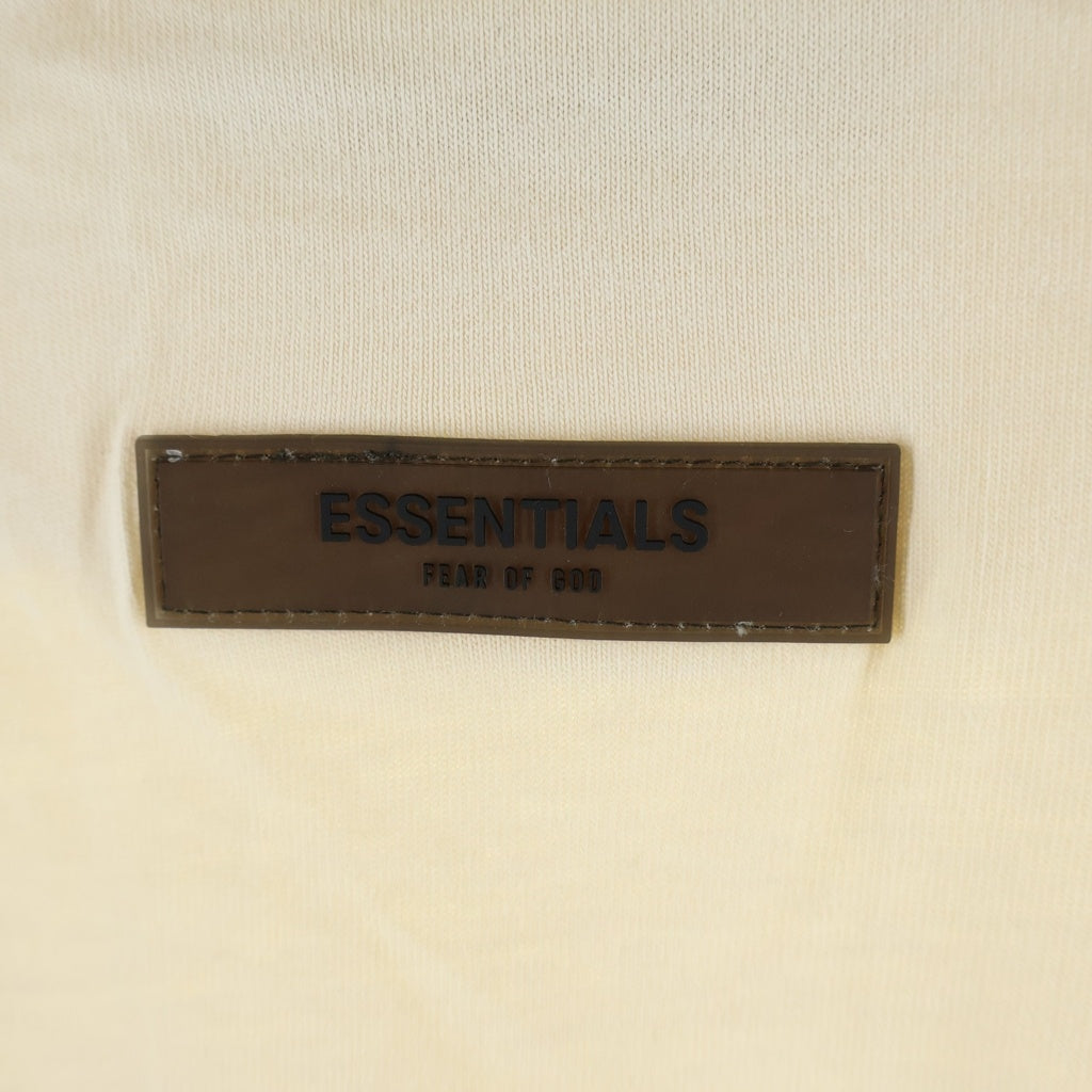FEAR OF GOD ESSENTIALS(フィアオブゴッド エッセンシャルズ) L/S T-SHIRT フェルトロゴ 長袖Tシャツ ロンT アイボリー