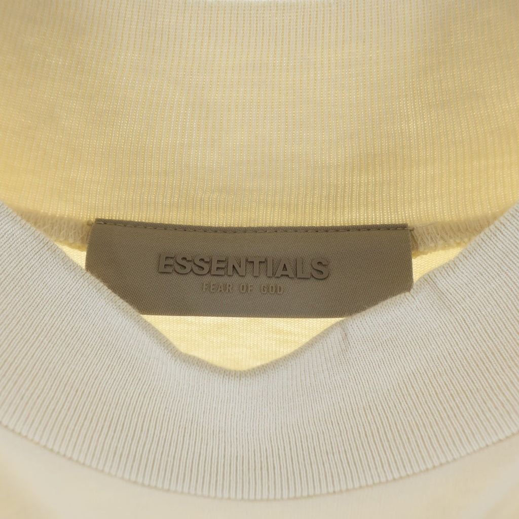 FEAR OF GOD ESSENTIALS(フィアオブゴッド エッセンシャルズ) L/S T-SHIRT フェルトロゴ 長袖Tシャツ ロンT アイボリー