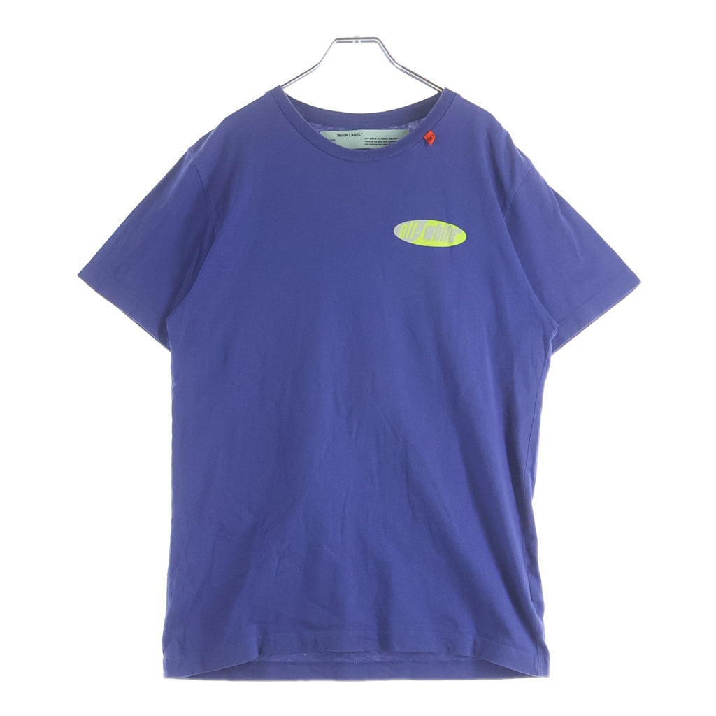 OFF-WHITE(オフホワイト) 19SS Split T-Shirt 半袖Tシャツ ブルー OMAA027S19185006