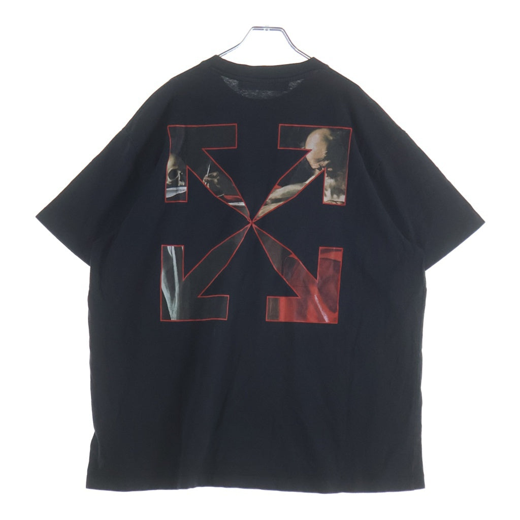 OFF-WHITE(オフホワイト) 21SS Caravaggio Over T-Shirt カラヴァッジョ 半袖Tシャツ ブラック OMAA038R21JER003