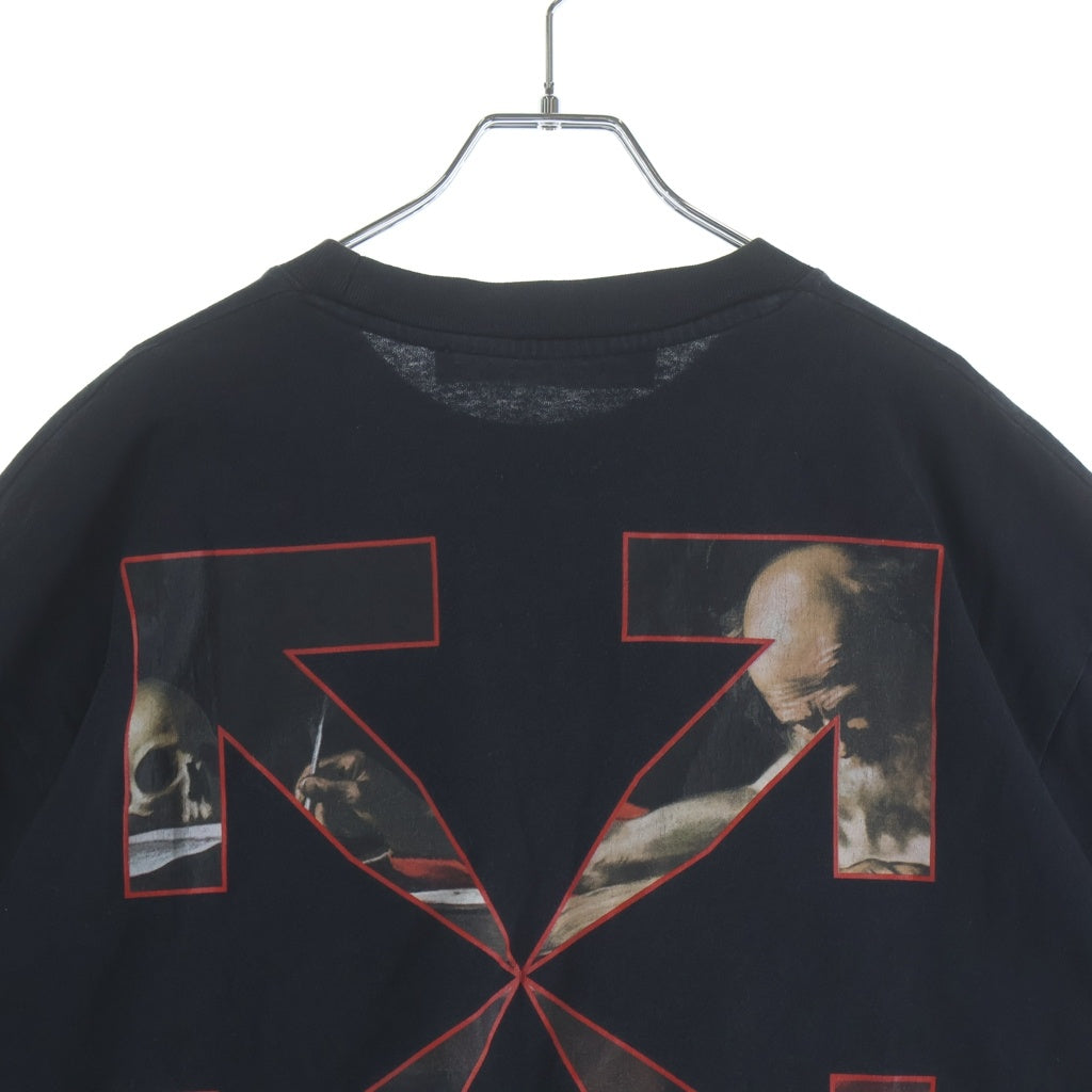 OFF-WHITE(オフホワイト) 21SS Caravaggio Over T-Shirt カラヴァッジョ 半袖Tシャツ ブラック OMAA038R21JER003