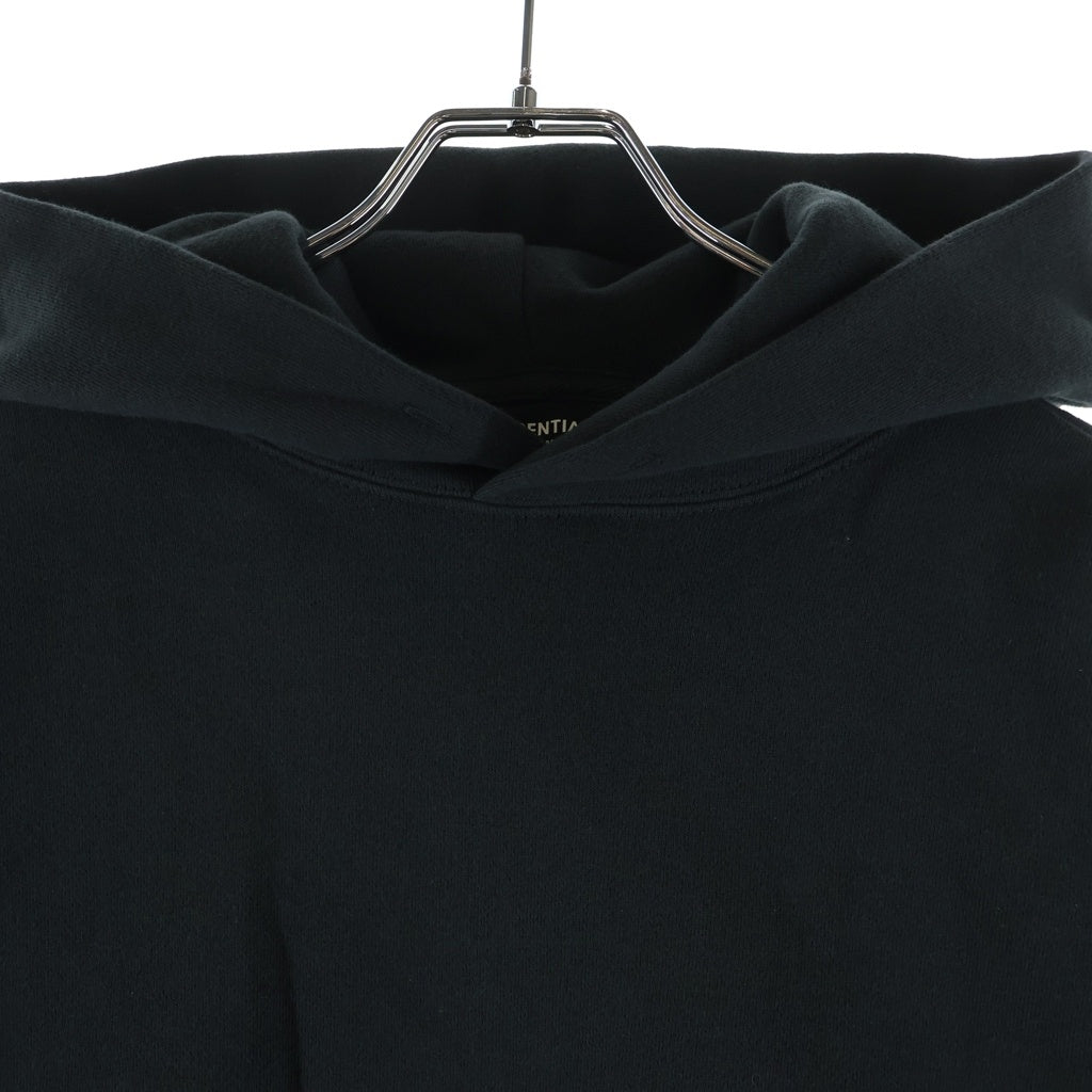 FEAR OF GOD ESSENTIALS(フィアオブゴッド エッセンシャルズ) HOODIE バックリフレクターロゴ プルオーバースウェットパーカー フーディー ブラック