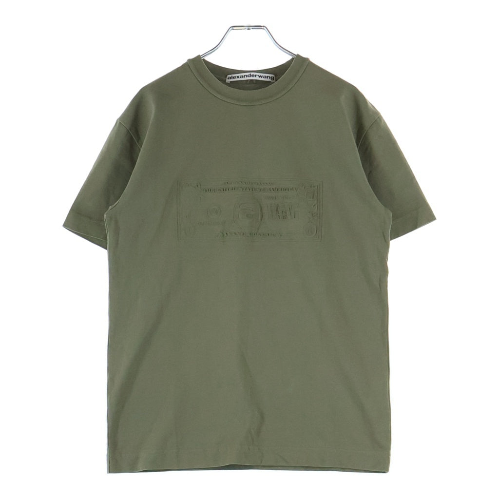 アレキサンダー ワン ユニセックス Tシャツ 半袖 エンボスロゴ ALEXANDER WANG(アレキサンダーワン) S/S T-Shirt エンボスロゴ 半袖T