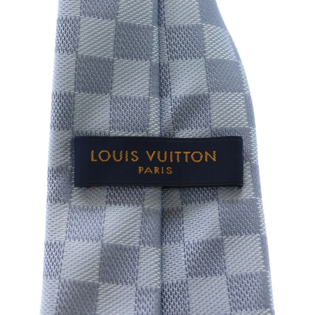 LOUIS VUITTON(ルイヴィトン) ダミエ クラシック シルクネクタイ ブルー M78754
