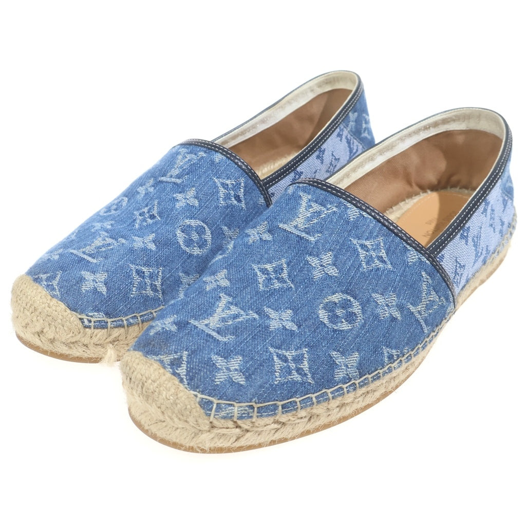 LOUIS VUITTON(ルイヴィトン) エスパドリーユ ビダール モノグラム デニムローカットスニーカー スリッポン インディゴ