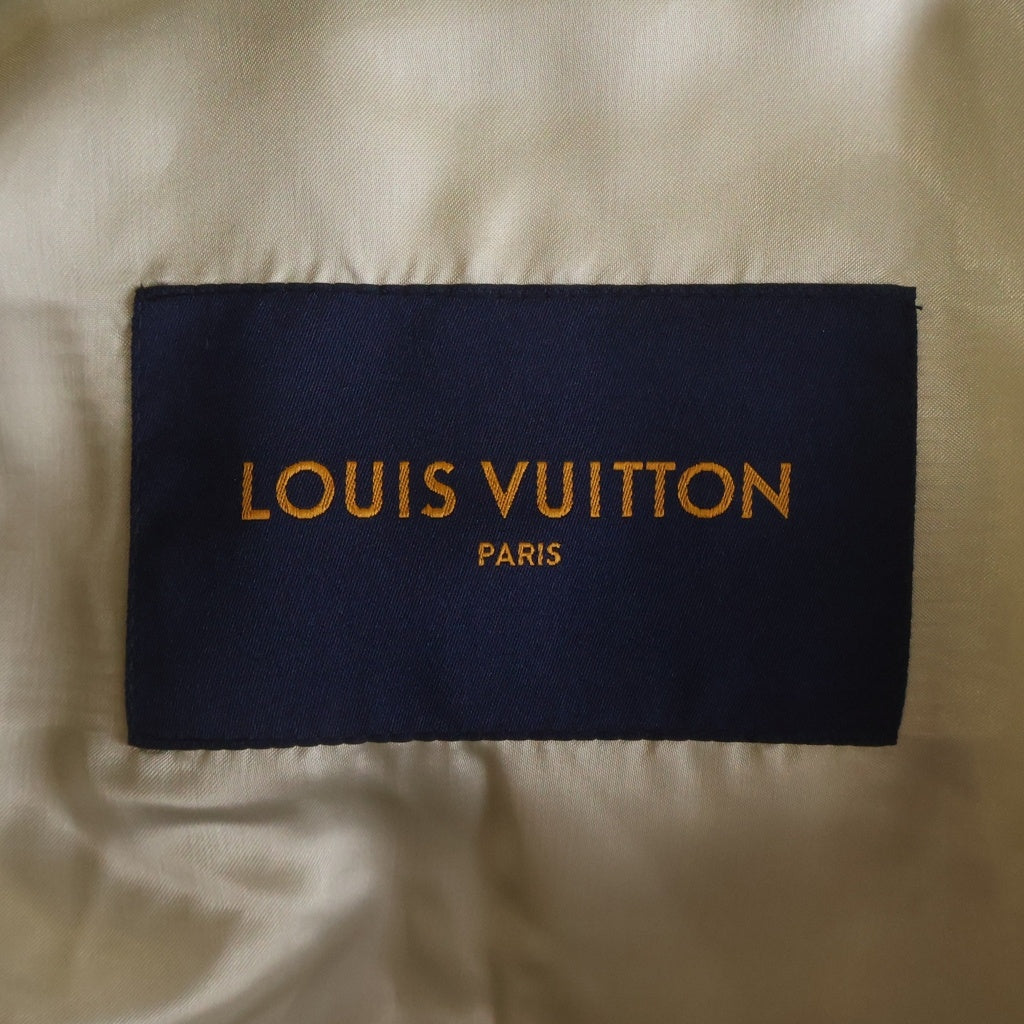 LOUIS VUITTON(ルイヴィトン) 22SS マルチパッチ ミックスドレザーバーシティブルゾン スタジャン ホワイト RM222 MJY HNL91E