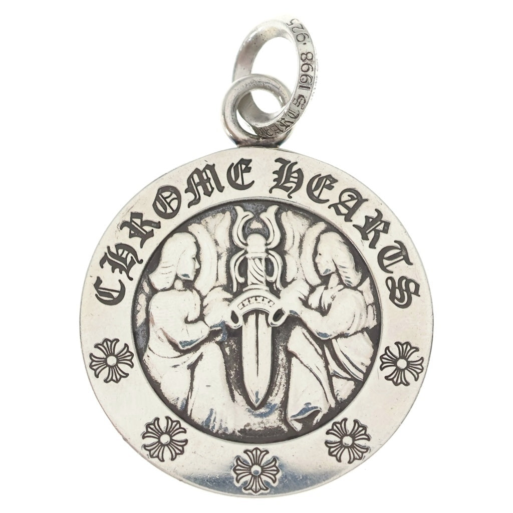 CHROME HEARTS(クロムハーツ) CHRM ANGL MDL LG ラージ エンジェルメダル ペンダントトップ シルバー BCA228