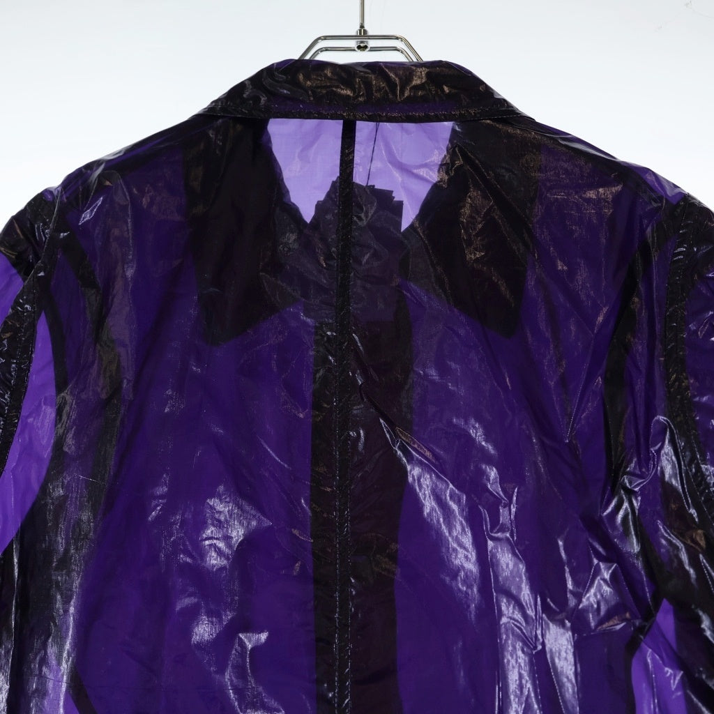 DRIES VAN NOTEN(ドリスヴァンノッテン) RANKLES LONG GD ナイロンコート パープル