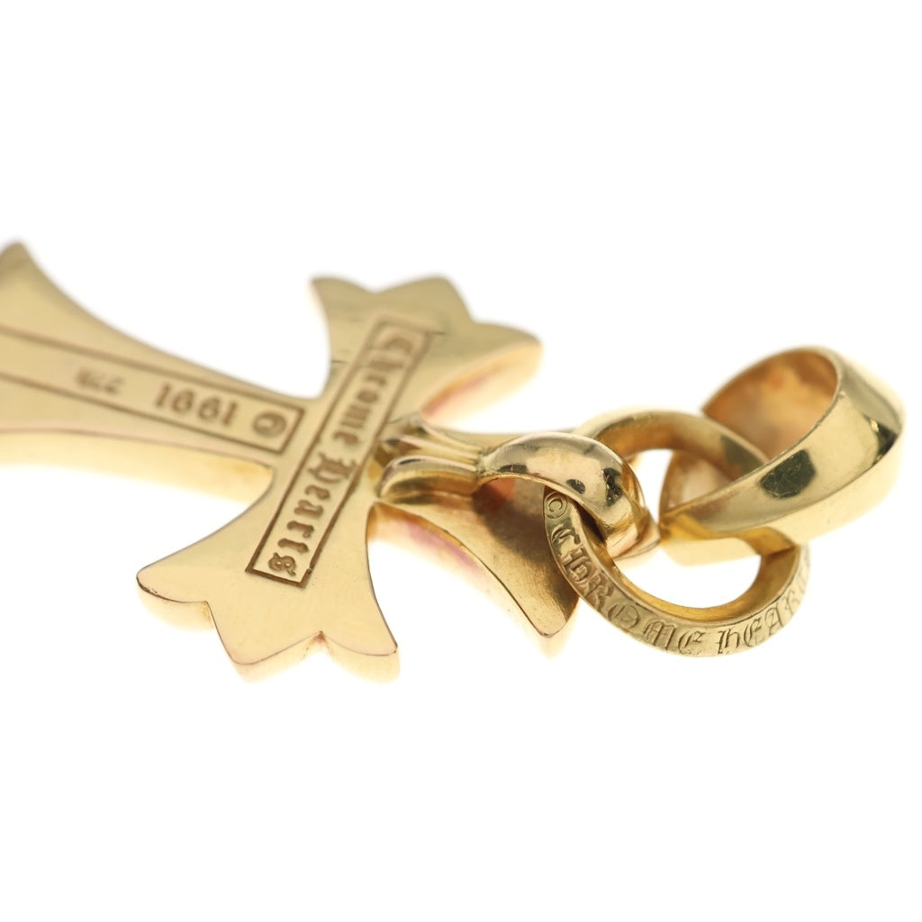 CHROME HEARTS(クロムハーツ) 22K CH CRS SML WBALE P/DIA スモールCHクロス ベイル PAVEダイヤ Wベイル ネックレストップ ゴールド