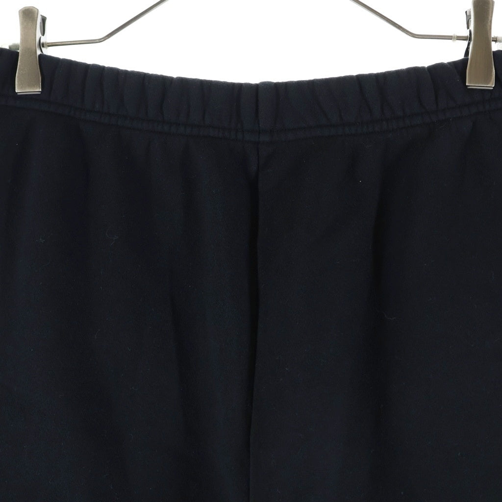 CHROME HEARTS(クロムハーツ) Y NOT SWEAT HALF PANTS パテント ハラコレザークロスパッチ スウェットハーフパンツ ショーツ ブラック