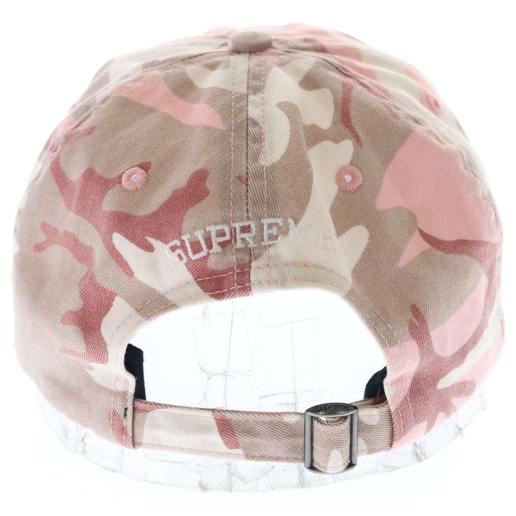 SUPREME(シュプリーム) 25SS Pigment Coated S Logo 6-Panel ピグメント Sロゴ 6パネルキャップ 帽子 ピンク レディース