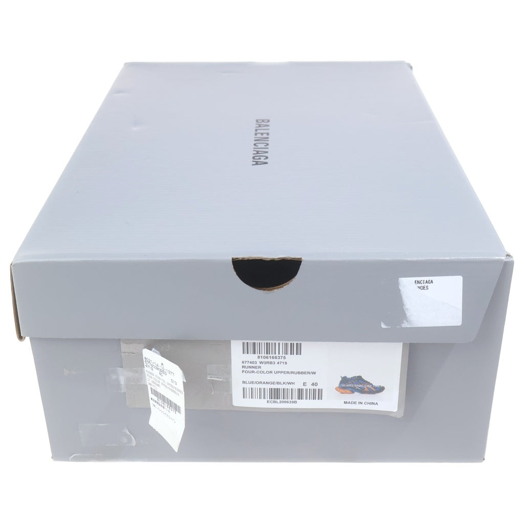 BALENCIAGA(バレンシアガ) Runner Sneaker ランナー ローカットスニーカー ブルー/オレンジ 677403