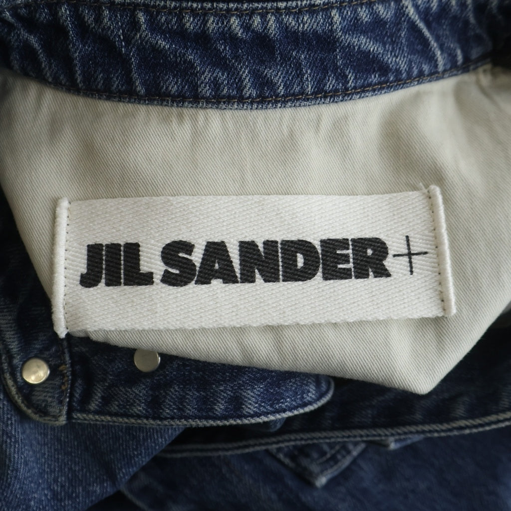 JIL SANDER +(ジルサンダープラス) Japanese Denim Overshirt J47DL0153 J45259 ジャパニーズ デニム オーバーシャツ ジャケット インディゴ