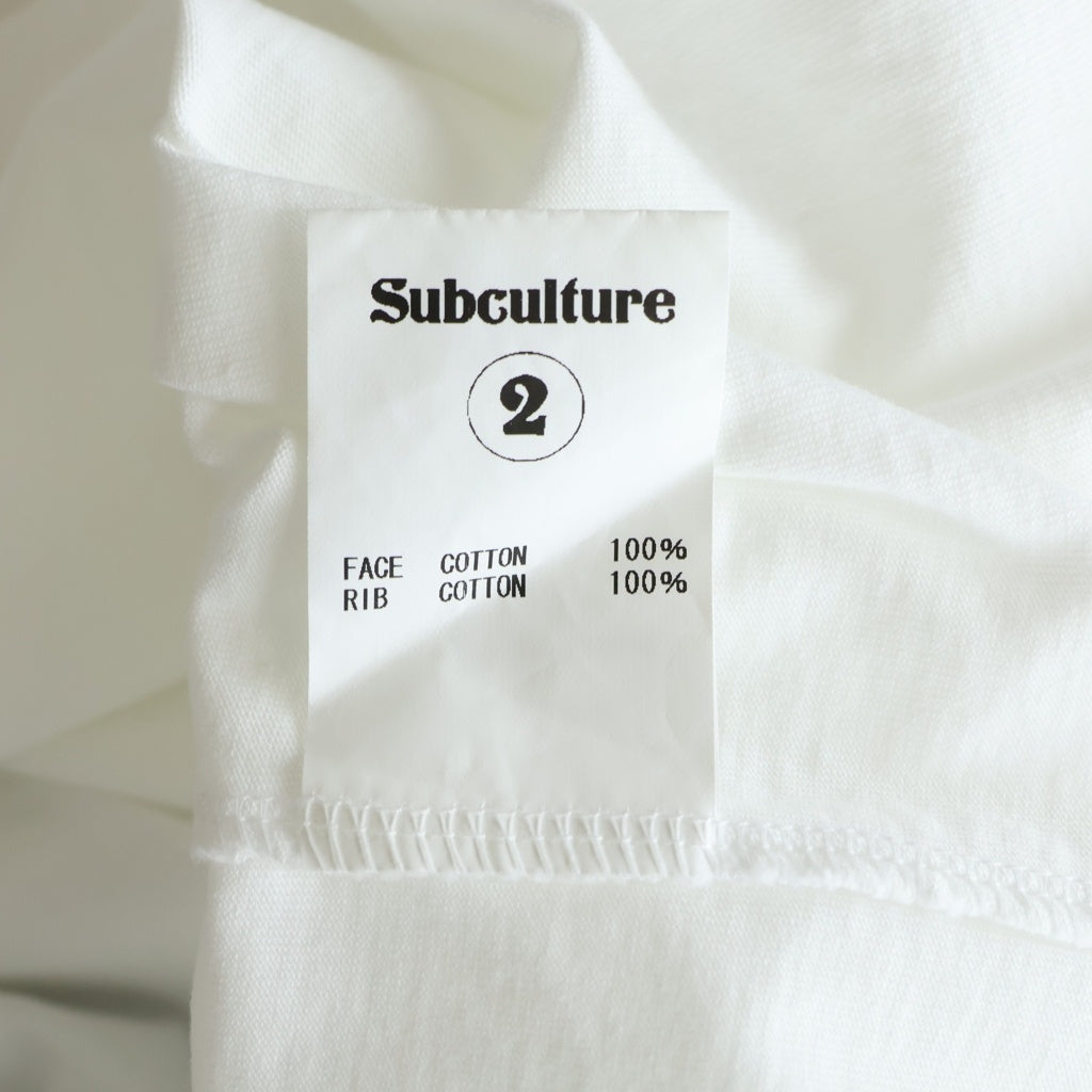 SUBCULTURE(サブカルチャー) 25SS BOXING GIRL T-SHIRT SCST-S2503 ボクシングガールプリント 半袖Tシャツ ホワイト