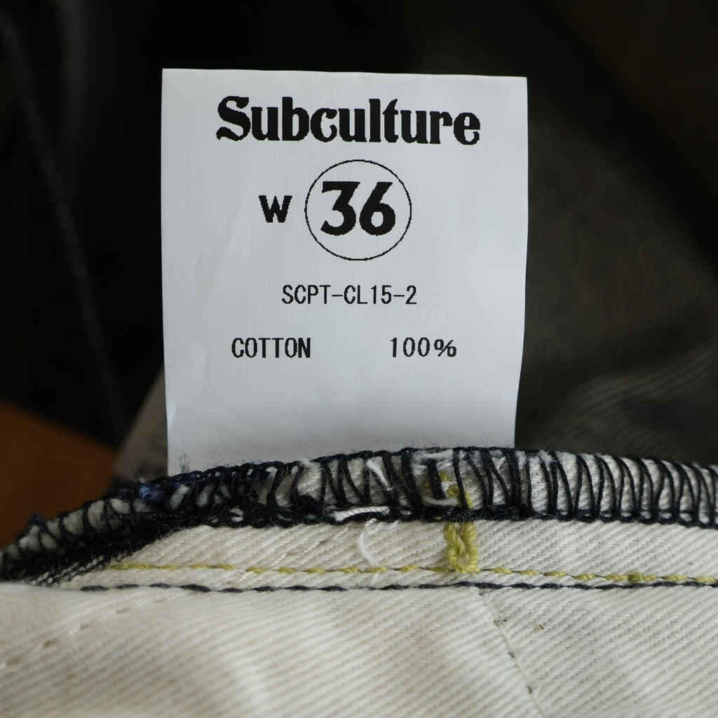 SUBCULTURE(サブカルチャー) セルビッジ ストレートデニムパンツ SCPT-CL15-2 インディゴ