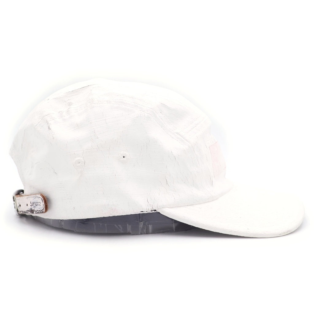 SUPREME(シュプリーム) × MM6 Painted Camp Cap SH2TC0001 M35171 ペイント加工 キャップ 帽子 ホワイト