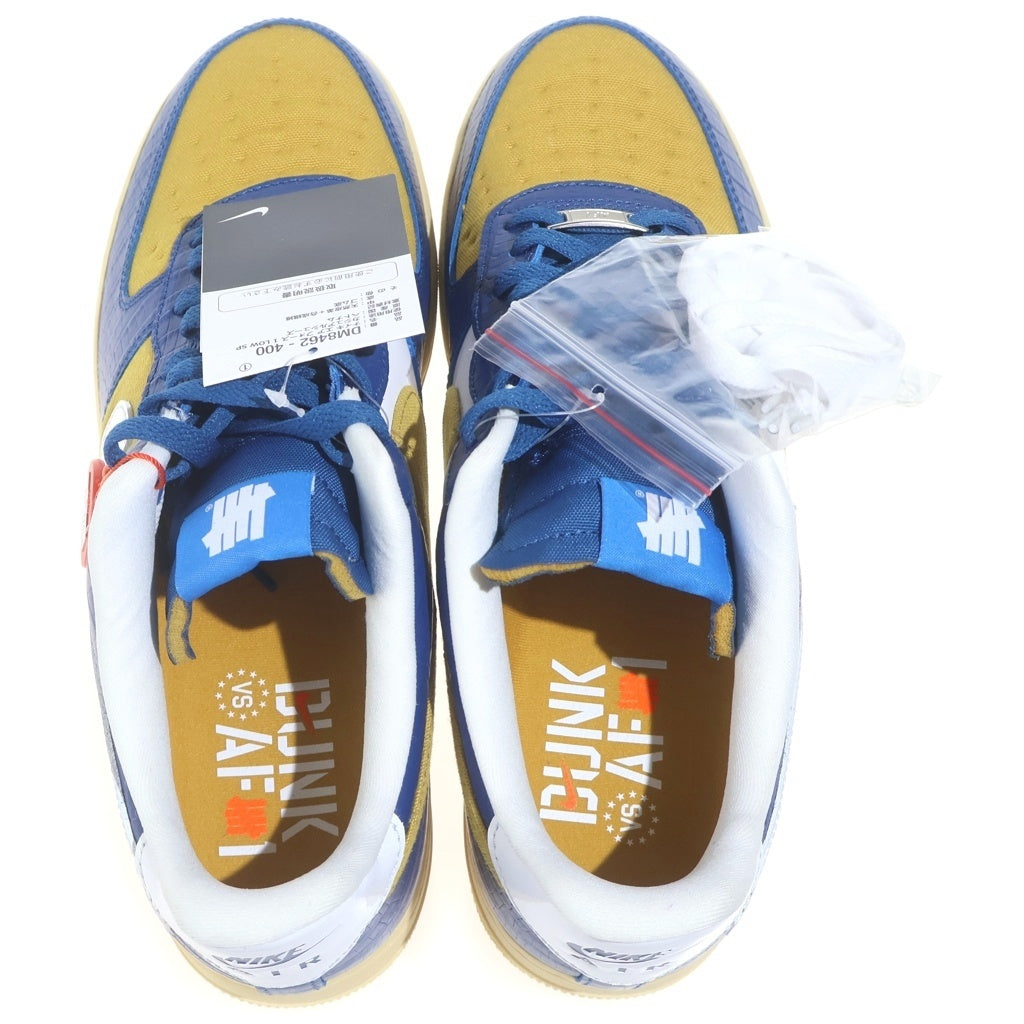 NIKE(ナイキ) ×UNDEFEATED Air Force 1 Low 5 On It DM8462-400 エアフォース1 ロー ファイブオンイット イエロー/ブルー US11/29cm