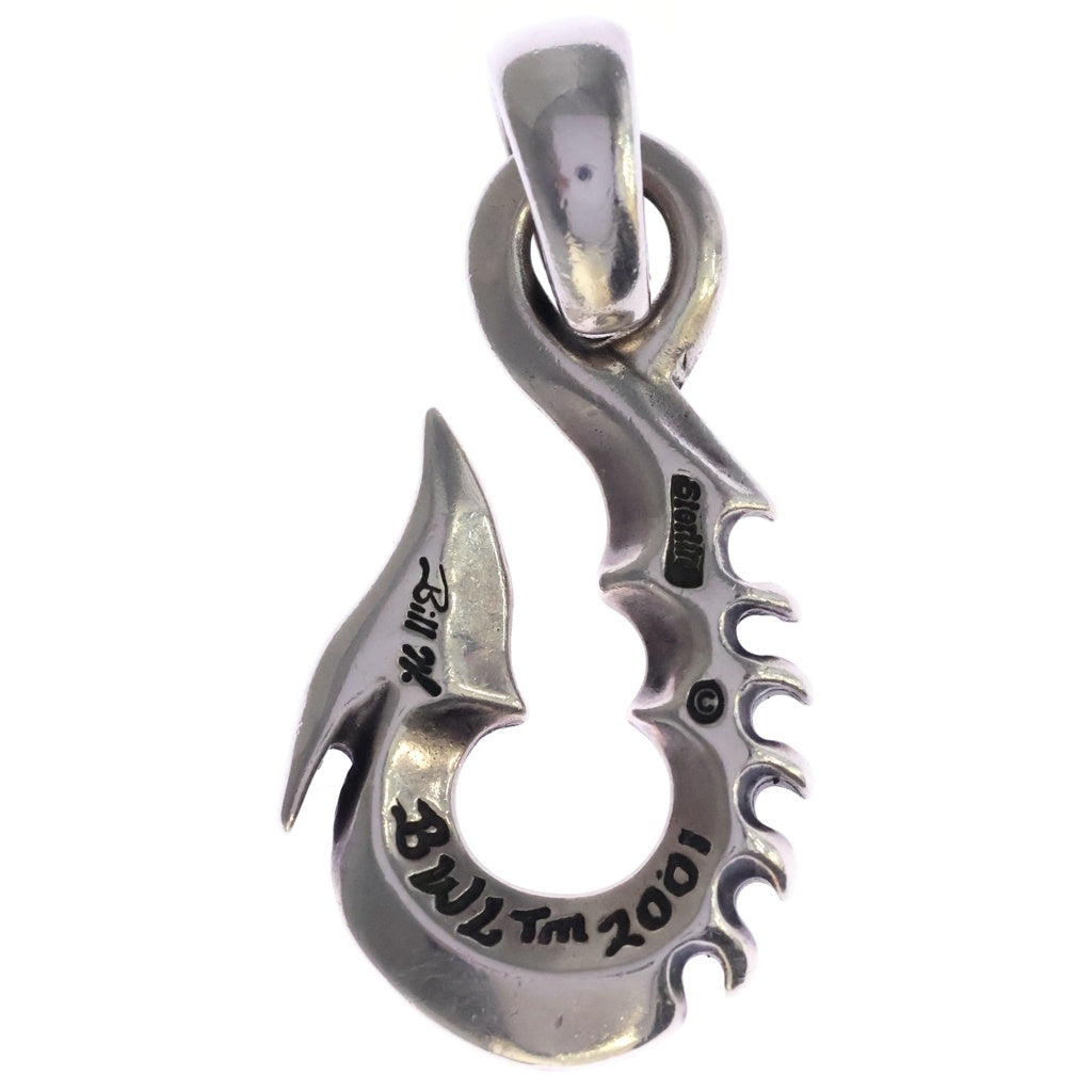 Bill Wall Leather/BWL(ビルウォールレザー) 2001 FISH HOOK W/LARGE BAIL フィッシュフック Wラージベイル ペンダントトップ シルバー
