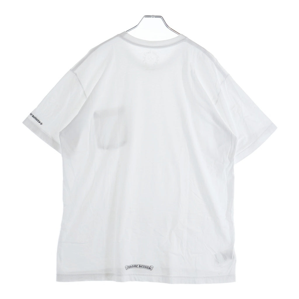 CHROME HEARTS(クロムハーツ) CH T-SHIRT ネックロゴ 半袖Tシャツ ホワイト