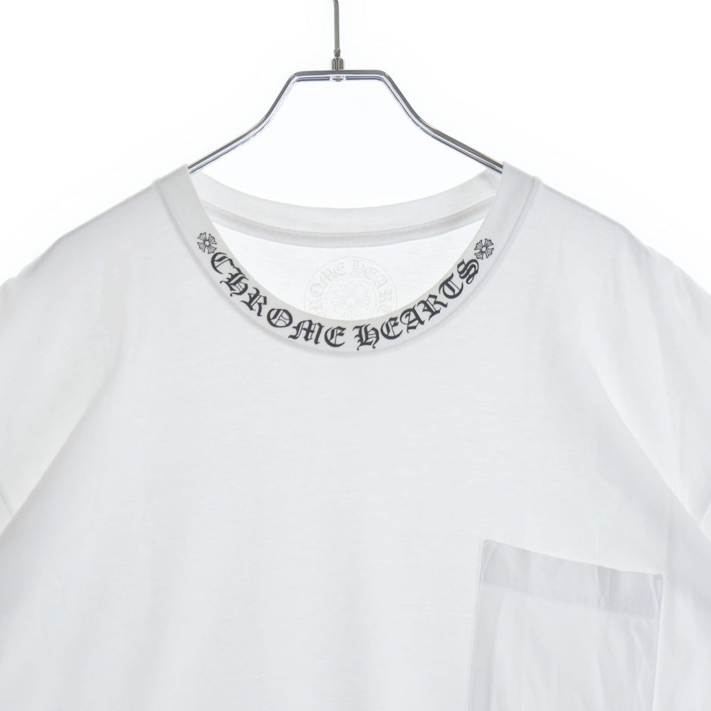 CHROME HEARTS(クロムハーツ) CH T-SHIRT ネックロゴ 半袖Tシャツ ホワイト
