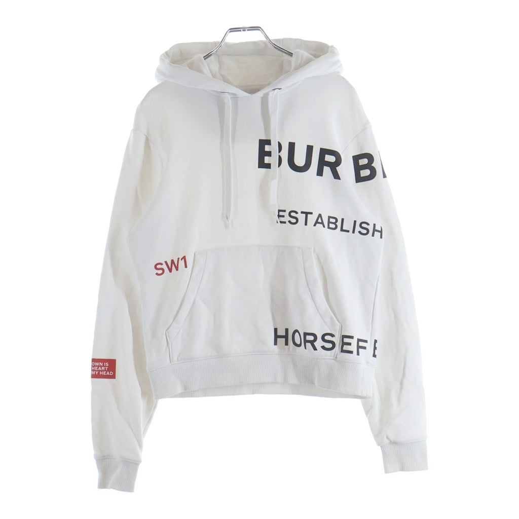 BURBERRY(バーバリー) Hoodie ホースフェリー プルオーバースウェットパーカー フーディー ホワイト 8017166