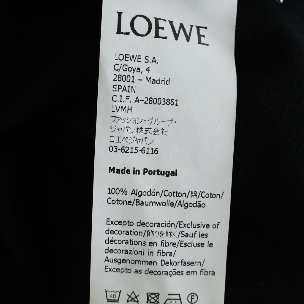 LOEWE(ロエベ) 21SS L.A. Series T-Shirt アナグラム ロゴ刺繍半袖Tシャツ ブラック H897Y22X01