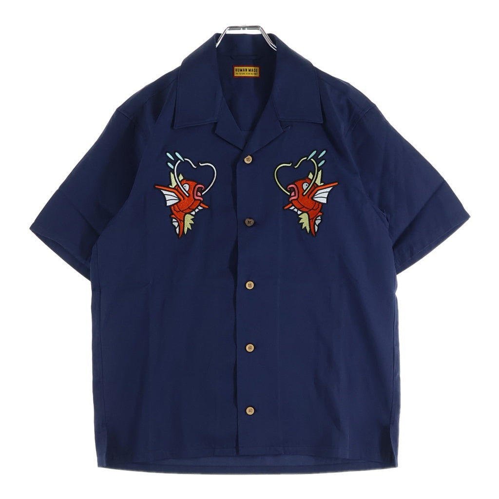 HUMAN MADE(ヒューマンメイド) POKEMON MADE ALOHA SHIRT ポケモンメイド 半袖アロハシャツ ネイビー