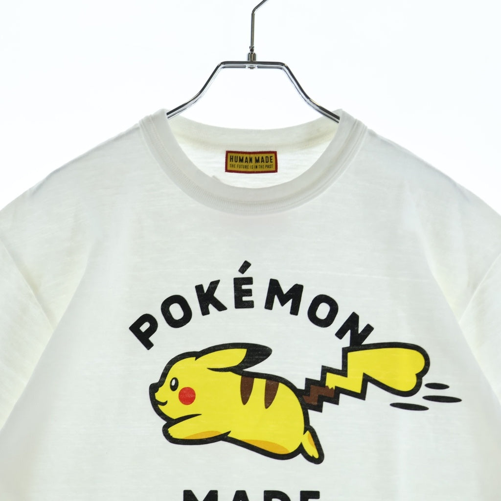 HUMAN MADE(ヒューマンメイド) POKEMON MADE GRAPHIC T-shirts #1 XX31TE020 ポケモンメイド グラフィック ピカチュウプリント半袖Tシャツ ホワイト