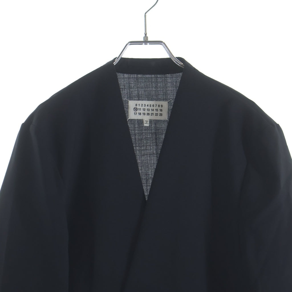 Maison Margiela(メゾンマルジェラ) 21SS ボタンレステーラードジャケットノーカラージャケット S50BN0370 ブラック