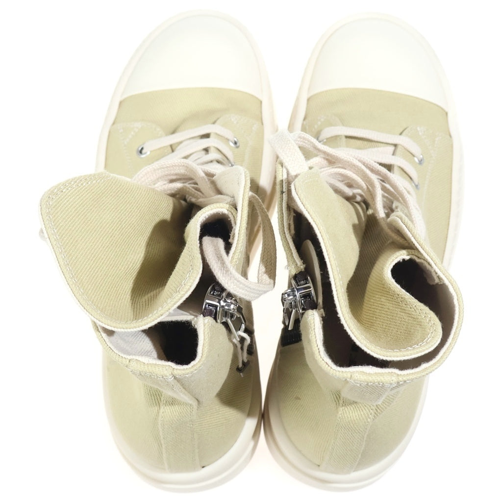 DRKSHDW(ダークシャドウ) DOUBLE BUMPER SNEAKS ダブルバンパー キャンバスハイカットスニーカー ベージュ DS01E3831-DOEM9