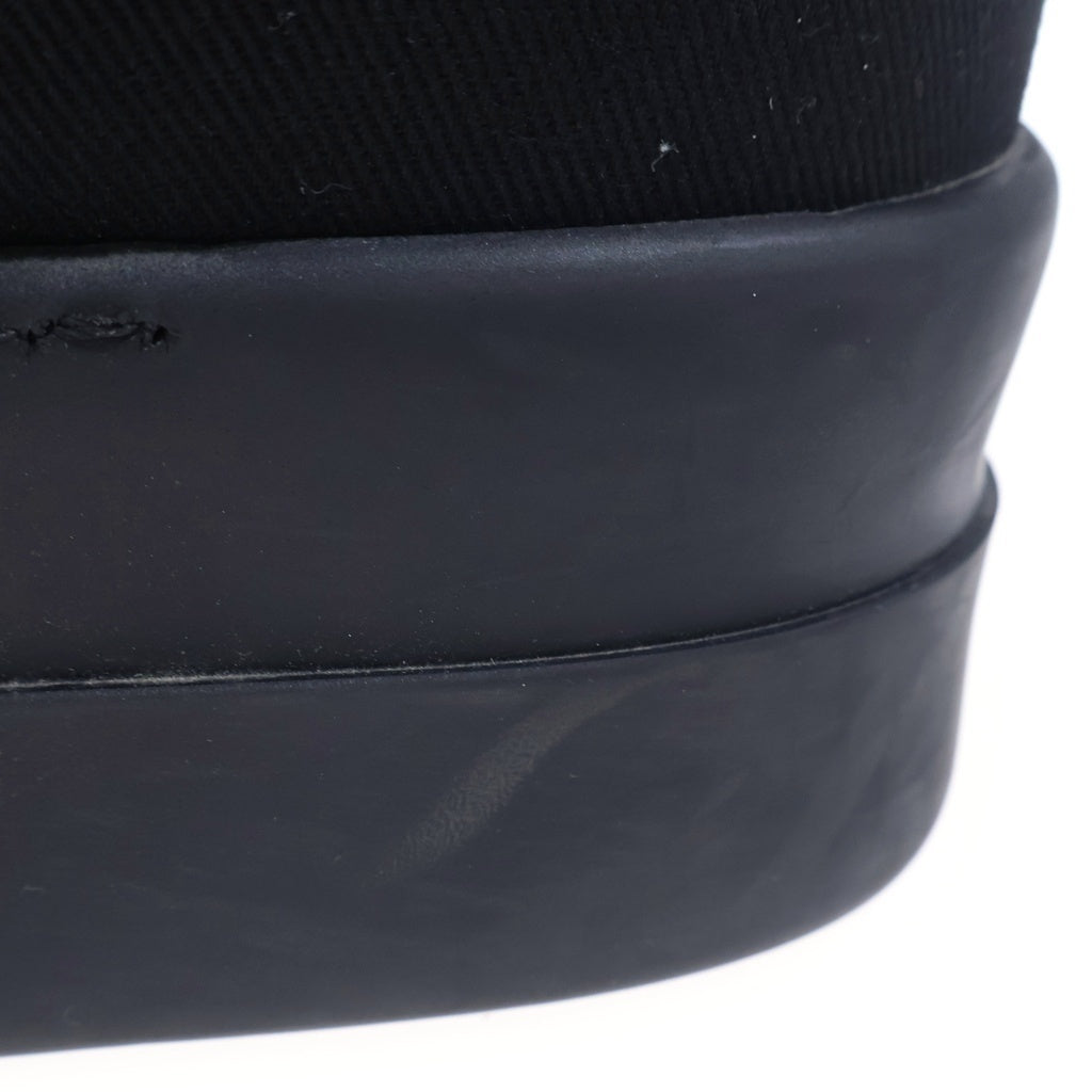 DRKSHDW(ダークシャドウ) DOUBLE BUMPER SNEAKS ダブルバンパー キャンバスローカットスニーカー ブラック